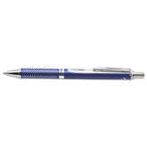 PENTEL EnerGel Alloy RT Retractable Liquid Gel Pen.7mm, Blue Barrel, Black Ink (BL407CA)